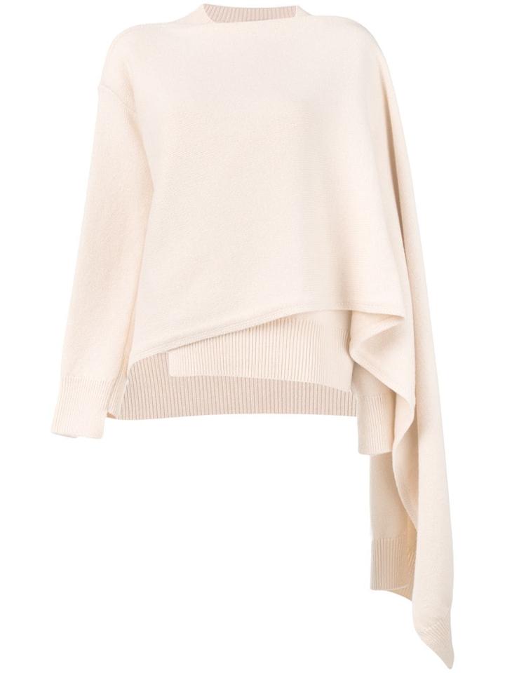 Mrz Draped Asymmetric Jumper - Neutrals