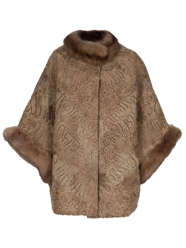 Liska Lamb Skin Poncho