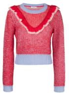 Vivetta Ruffled Sweater - Red