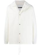 Jil Sander Contrast Logo Jacket - White