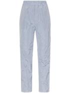 Paskal Elastic Waist Metallic Crinkle Trousers - Blue