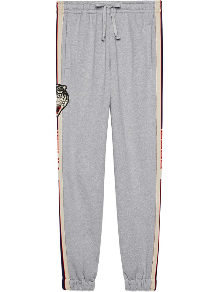 Gucci Gucci Stripe Cotton Jogging Pants - Grey