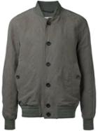 Cerruti 1881 - Bomber Jacket - Men - Linen/flax/lyocell - 50, Green, Linen/flax/lyocell