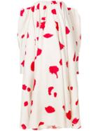 Calvin Klein 205w39nyc Printed Off The Shoulder Dress - Nude &