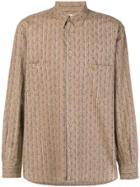 Missoni Vintage Embroidered Button-down Shirt - Brown