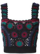 Adam Selman Nana Crochet Tank Top - Multicolour