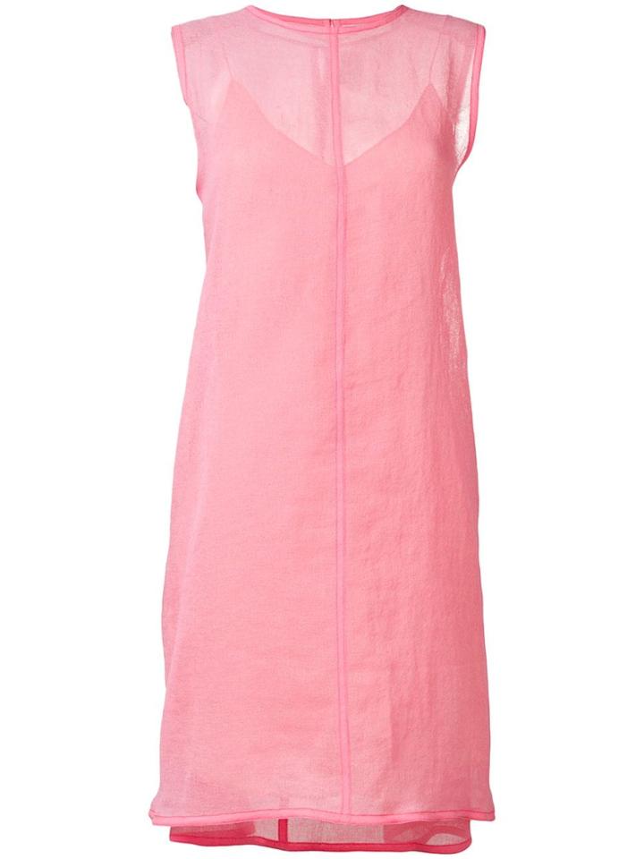 Maison Rabih Kayrouz Sleeveless Sheer Dress - Pink