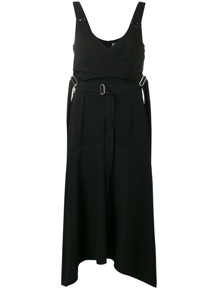 Sportmax Ribbon Strap Bodice Dress - Black