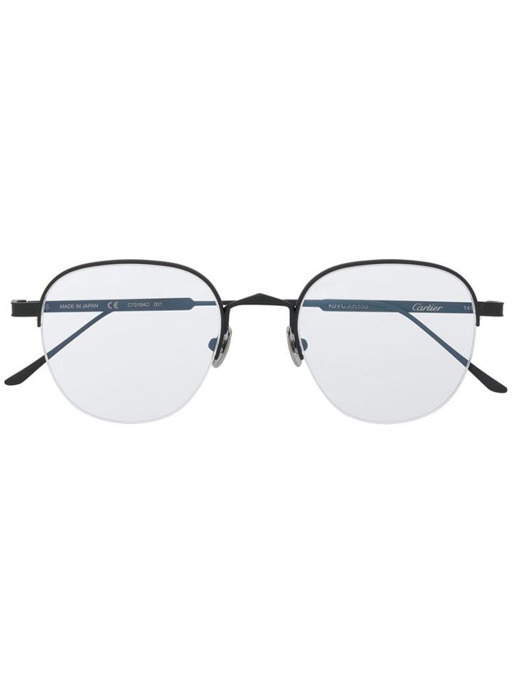 Cartier Thin Frame Glasses - Black