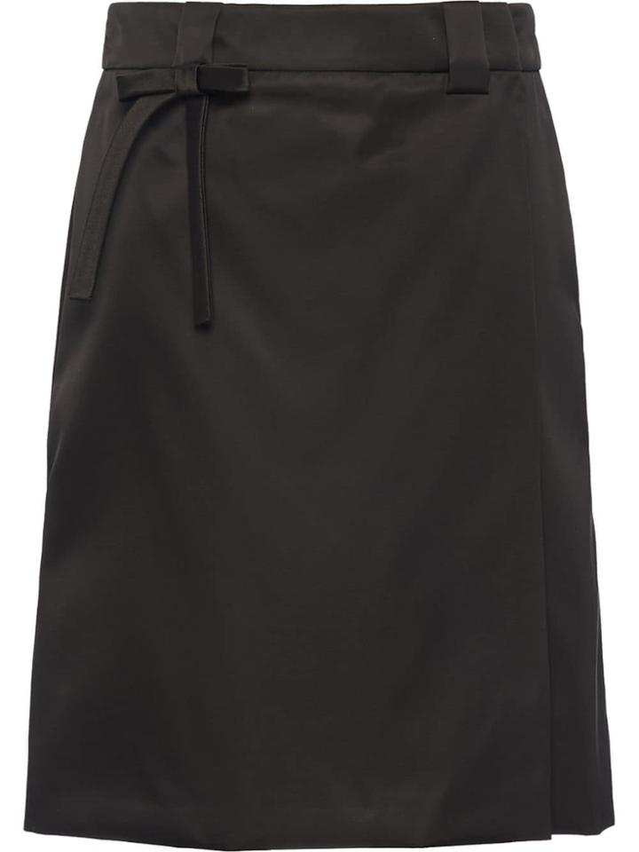 Prada Wrap Skirt - Black