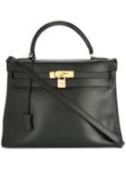 Hermès Vintage Kelly 32 Retourne 2way Handbag - Black