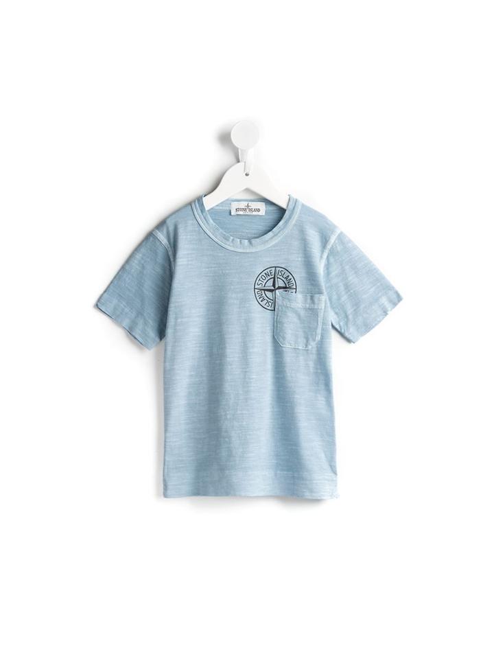 Stone Island Kids Logo Print T-shirt