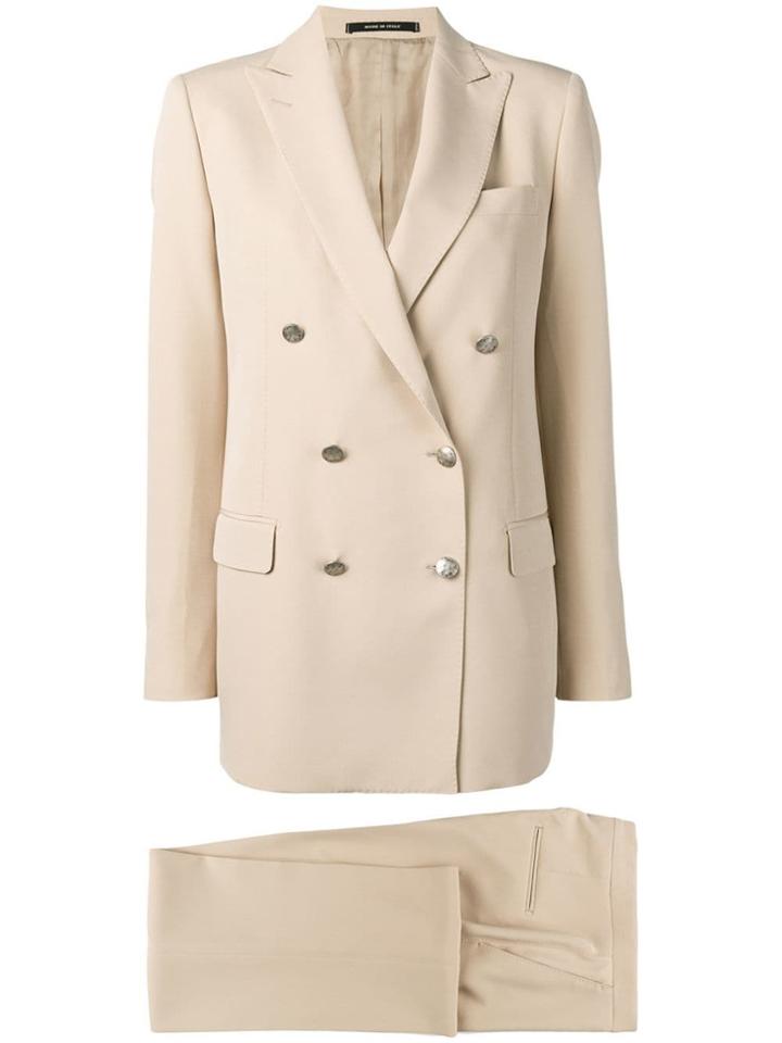 Tagliatore Classic Double-breasted Suit - Neutrals