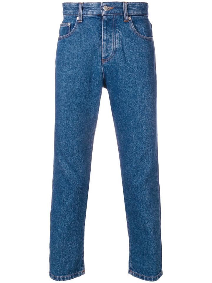 Ami Alexandre Mattiussi Cropped Jeans - Blue