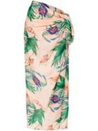 Brigitte Crab Print Cover-up - Pink & Purple
