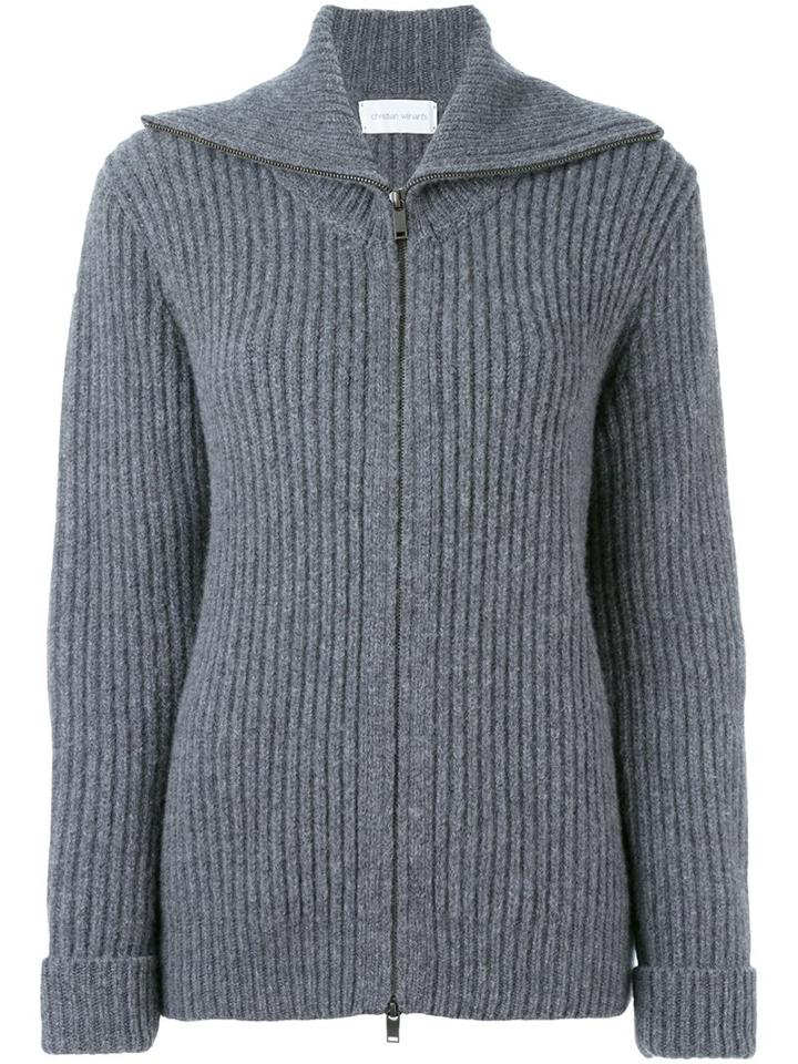 Christian Wijnants 'kasper' Cardigan, Women's, Size: Medium, Grey, Wool