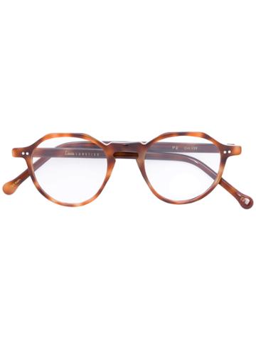 Lesca Round Glasses - Brown