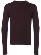 Corneliani Geometric Pattern Jumper - Pink & Purple