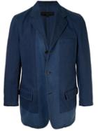 Comme Des Garçons Pre-owned Tonal Notched Jacket - Blue