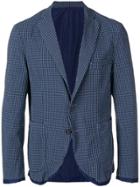 The Gigi Check Blazer - Blue