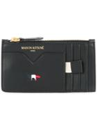 Maison Kitsuné Zipped Coin Purse - Black