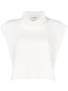 Ports 1961 Turtleneck Cropped Jumper - White