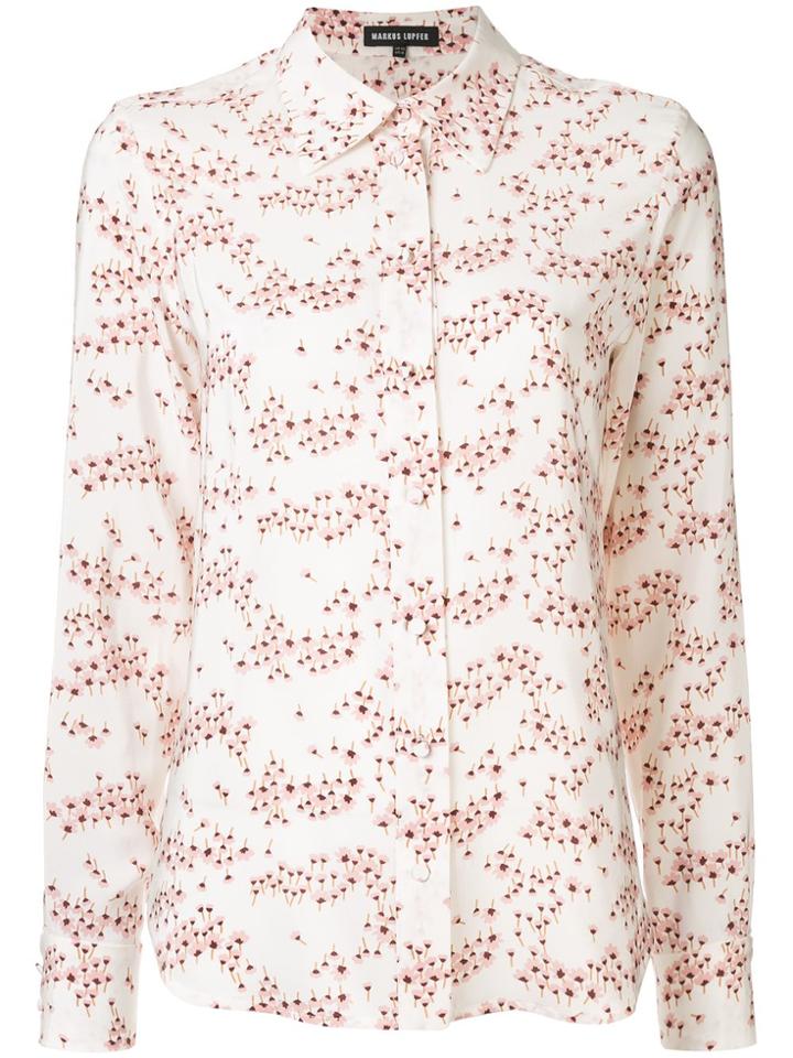Markus Lupfer Floral Print Shirt - White