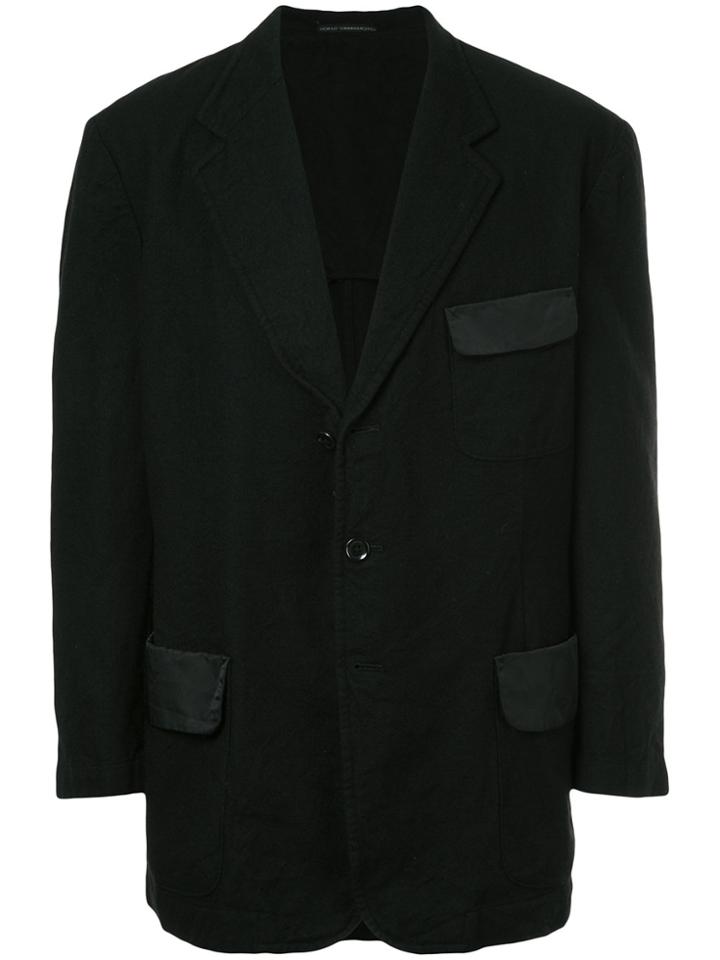 Yohji Yamamoto Vintage Front Flap Pockets Blazer - Black