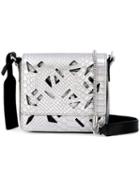 Kenzo Mini 'flying Kenzo' Shoulder Bag, Women's, Grey