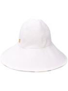 Emilio Pucci Wide Brim Canvas Hat - White
