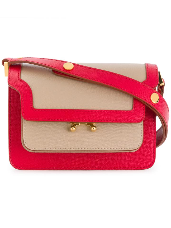 Marni Trunk Small Shoulder Bag - Nude & Neutrals
