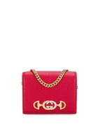 Gucci Horsebit Gg Logo Plaque Wallet - Red