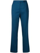Etro Floral Pattern Tailored Trousers - Blue