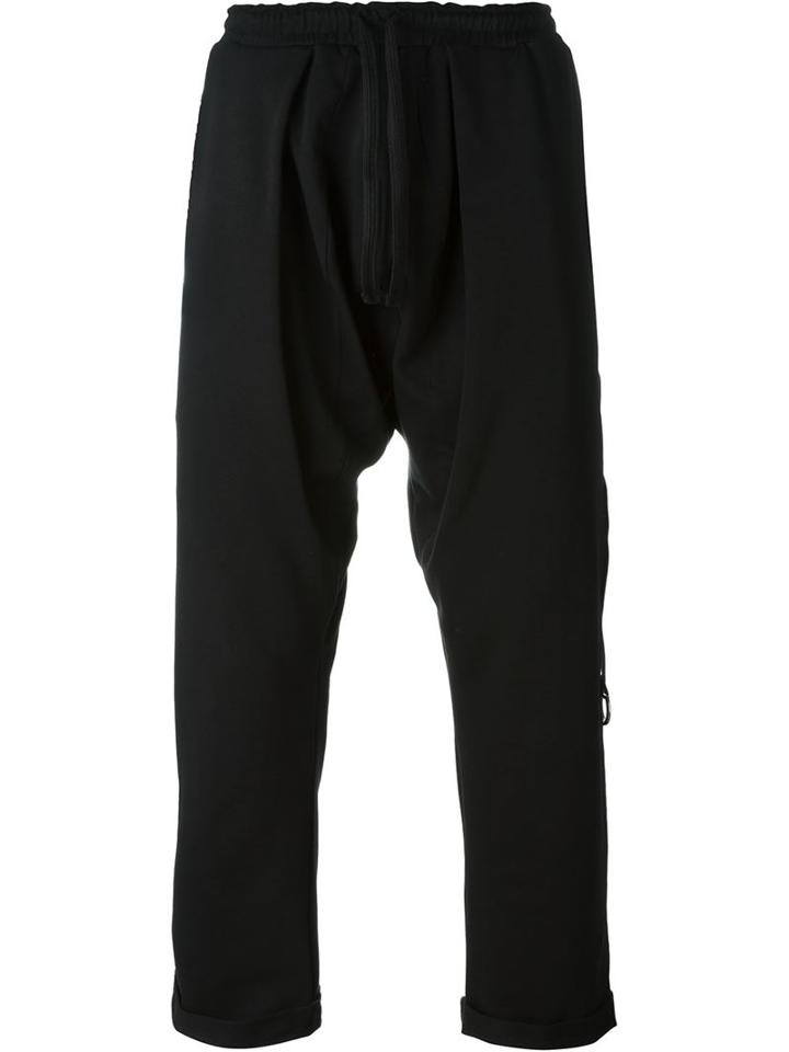 Alchemy Drop-crotch Slim Trousers, Men's, Size: S, Black, Cotton/spandex/elastane