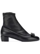 Salvatore Ferragamo Vara Bow Boots - Black