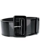 P.a.r.o.s.h. Shiny Buckled Belt - Black