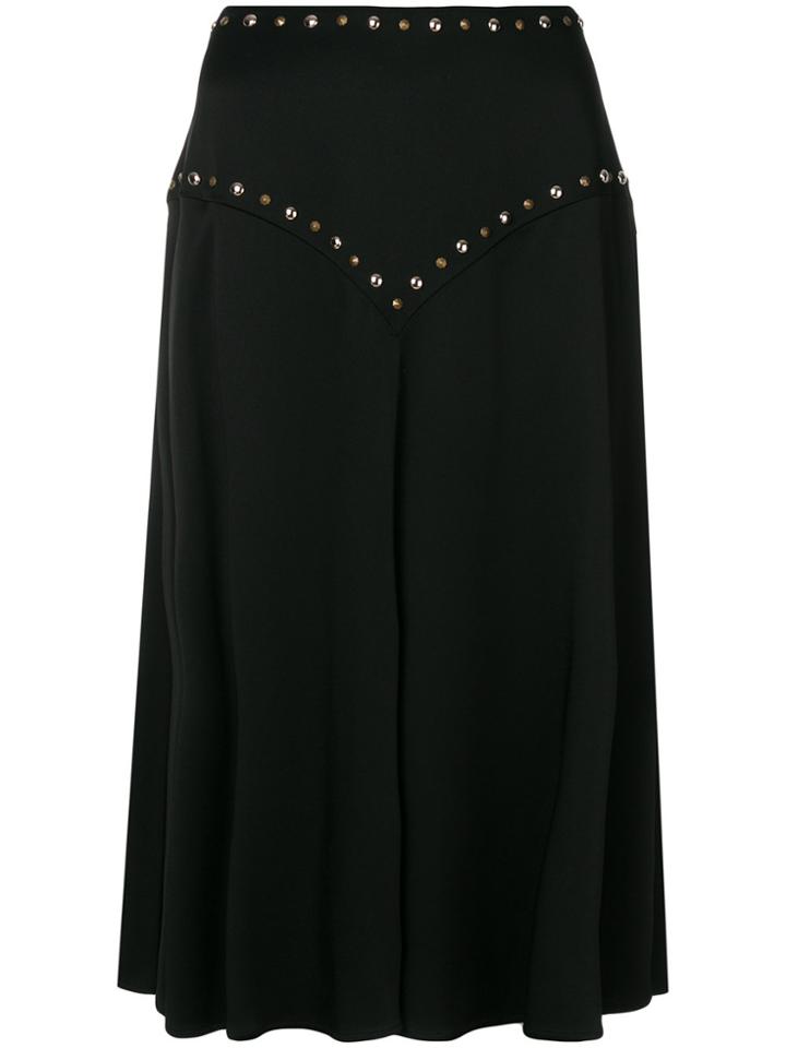 Moschino Studded High-waist Skirt - Black