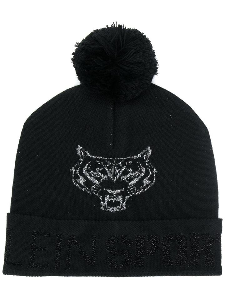 Plein Sport Pom-pom Beanie - Black