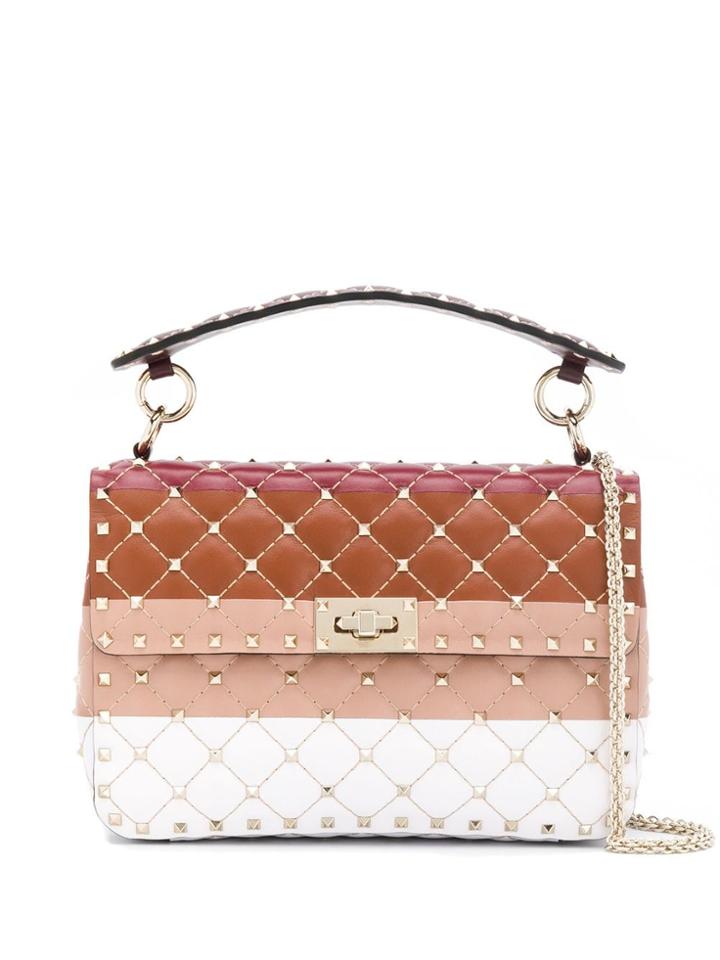 Valentino Valentino Garavani Medium Rockstud Spike Shoulder Bag - Red