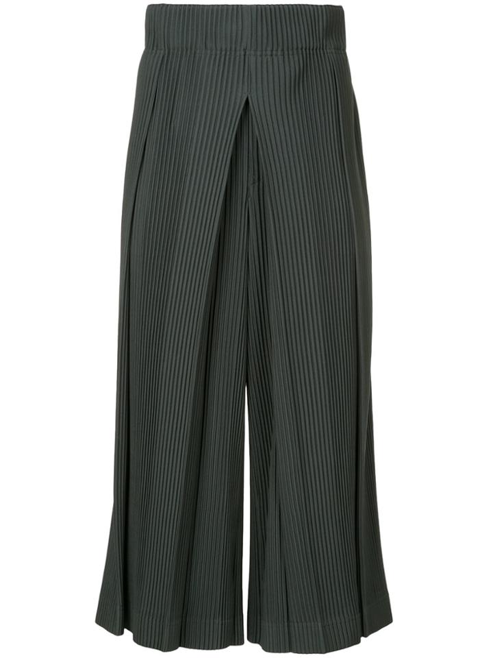 Homme Plissé Issey Miyake Pleats Bottom Pants - Green