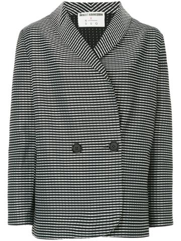 N Duo Striped Blazer - Black