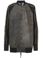 Ziggy Chen Panelled Sleeve Track Top - Green