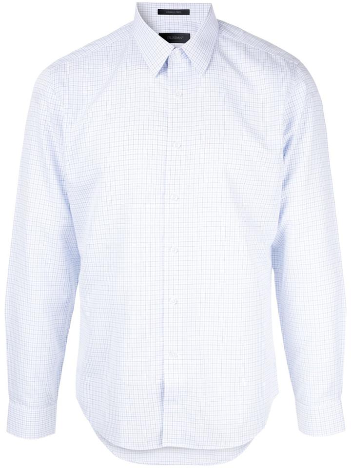 D'urban Grid Pattern Shirt - White