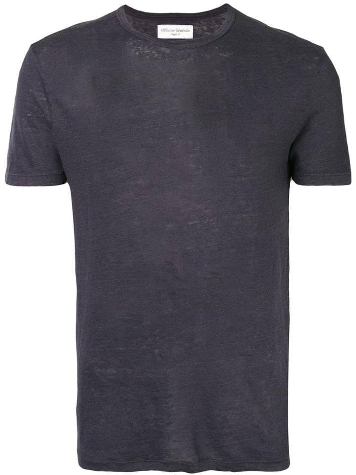 Officine Generale Crew Neck T-shirt - Blue