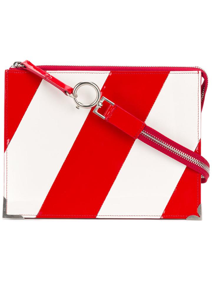 Maison Margiela Diagonal Stripe Clutch - Red