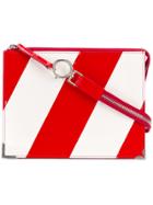 Maison Margiela Diagonal Stripe Clutch - Red