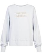 Garcons Infideles Logo Print Sweatshirt - Blue