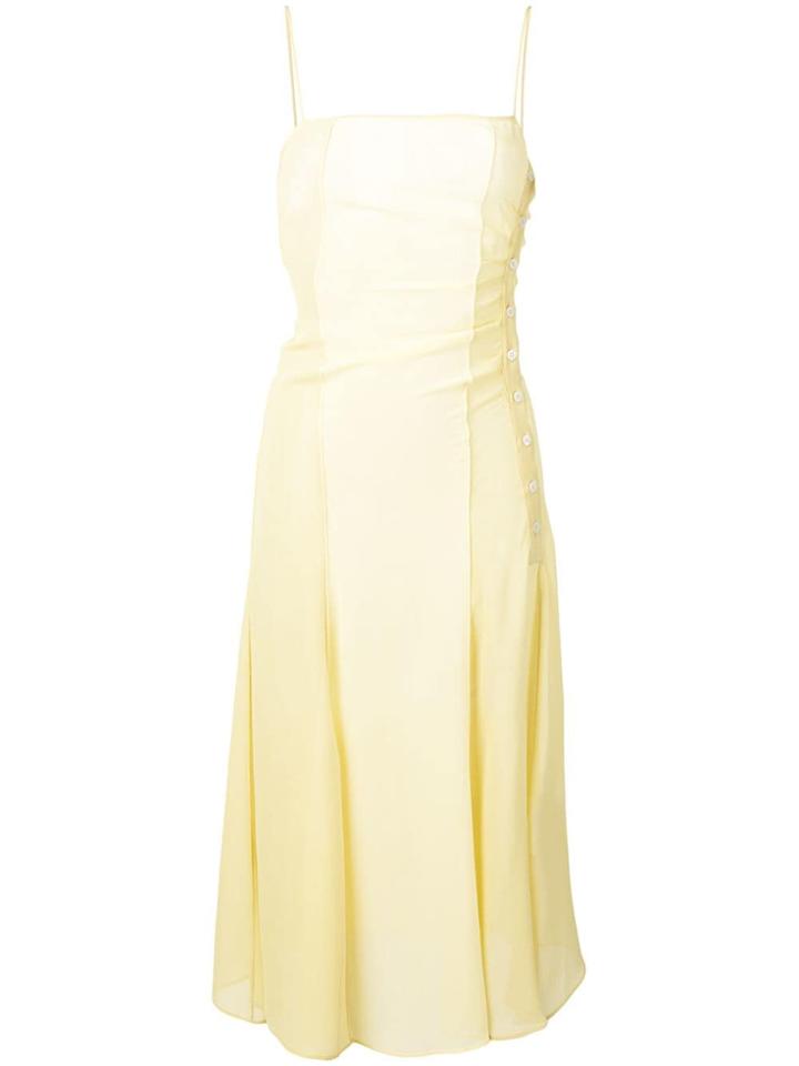 Acne Studios Asymmetric Slip Dress - Yellow