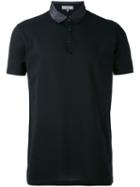 Lanvin - Silky Collar Polo Shirt - Men - Cotton - S, Black, Cotton