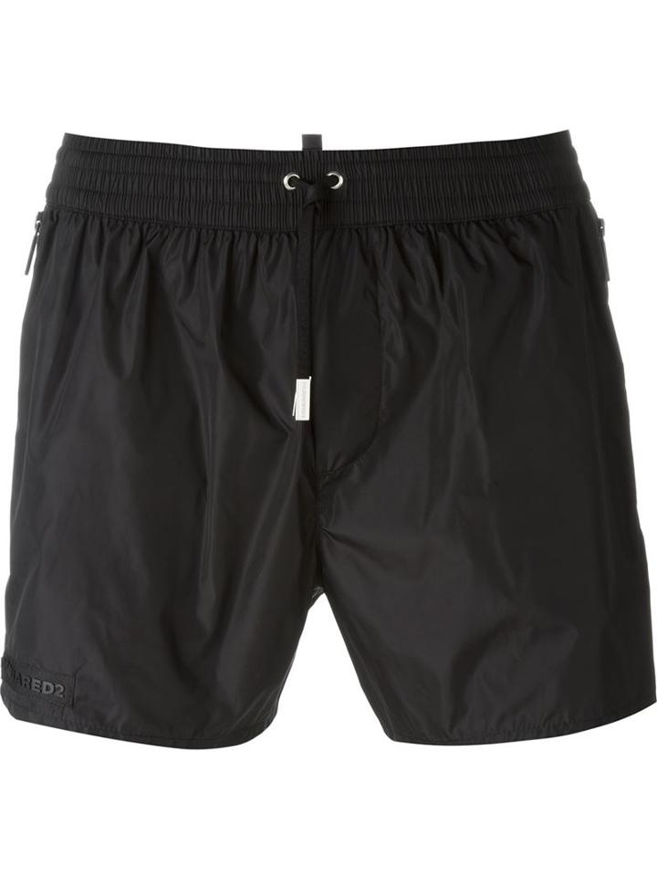 Dsquared2 Beachwear Side Zip Pockets Swim Shorts